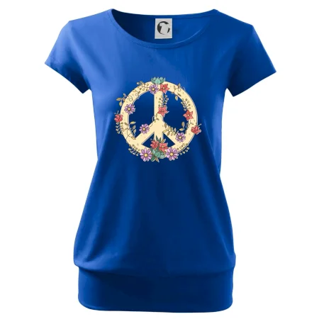 Peace symbol pískový