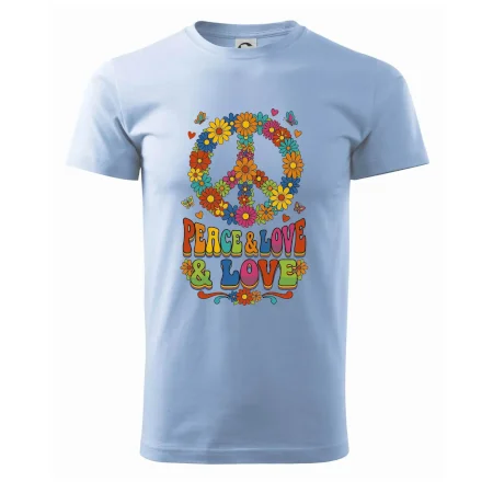 Peace and love - na výšku s květy