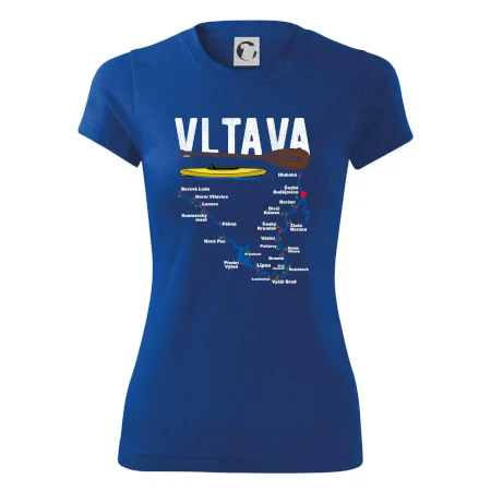 Mapa řeky Vltavy