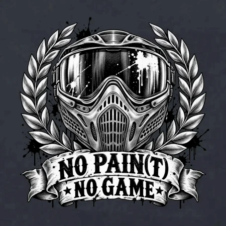 Motiv no paint no game s maskou