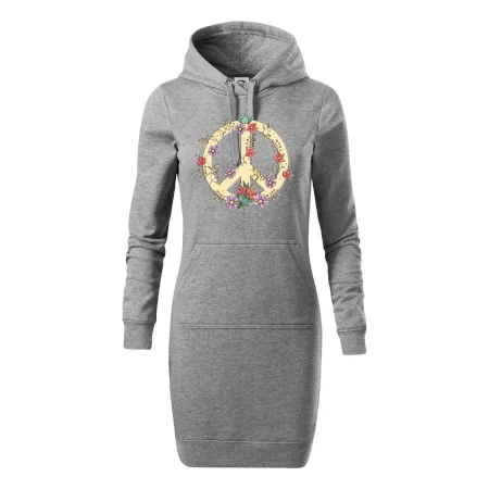 Peace symbol pískový
