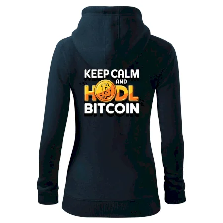 3D nápis Keep Calm and HODL Bitcoin