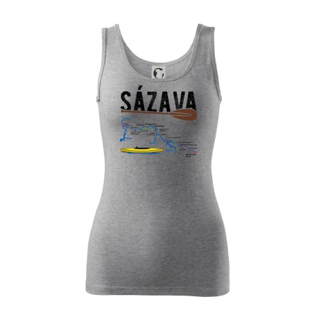 Mapa řeky Sázavy