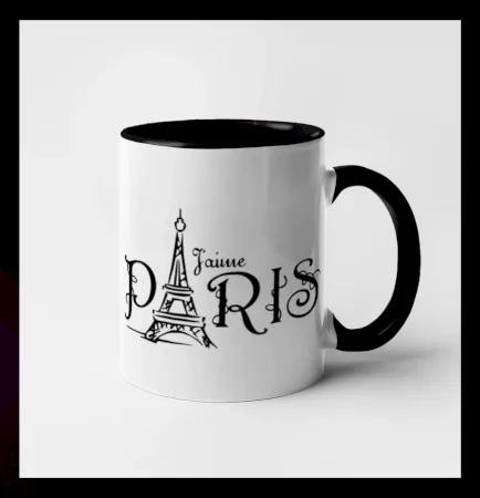Paris nápis Eiffelovka rovný