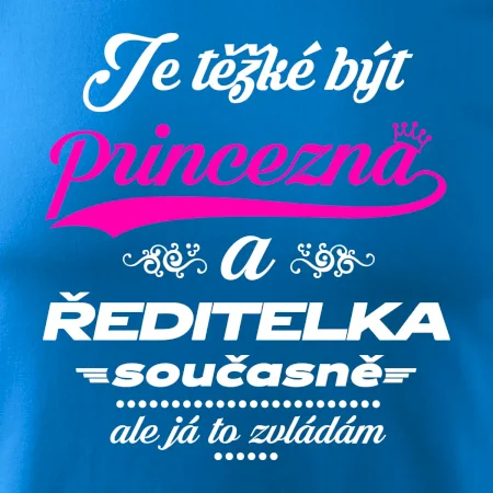 Je těžké být princezna - ředitelka