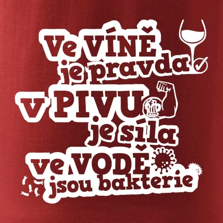 Ve víně je pravda, v pivu síla, ve vodě bakterie