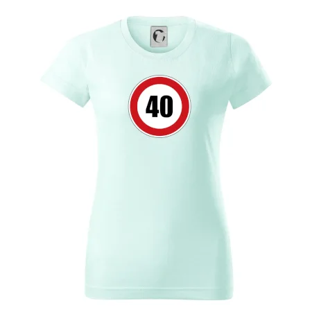 Dopravní značka - omezení rychlosti 40