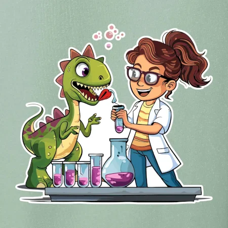Chemik a dinosaurus - Holka