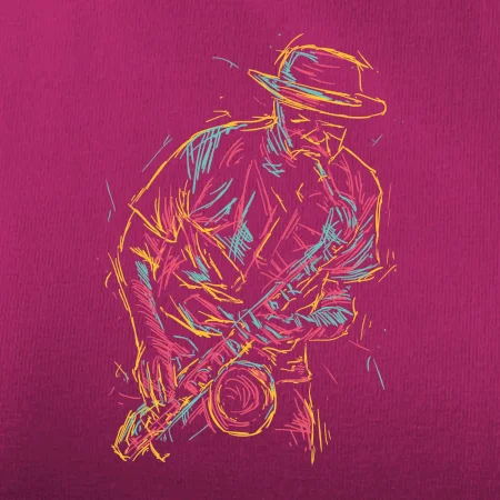 Jazz saxofon splash