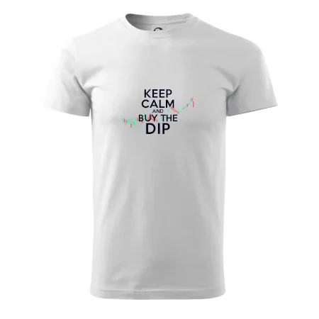 Zeleno červený graf Keep Calm and Buy the Dip