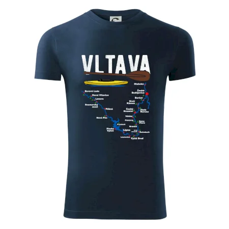 Mapa řeky Vltavy
