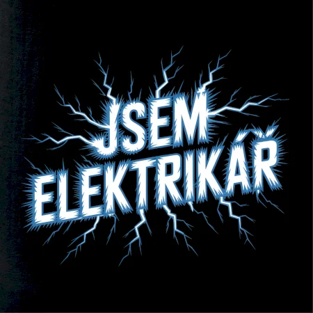 Jsem elektrikář - modrý nápis