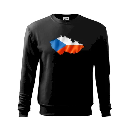 Česká vlajka v obrysu republiky