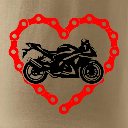 Moto srdce řetěz - supersport
