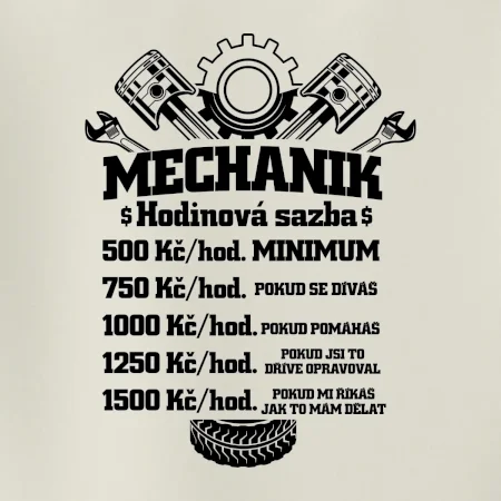 Mechanik - hodinová sazba