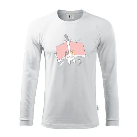 Učení na státnice kočka