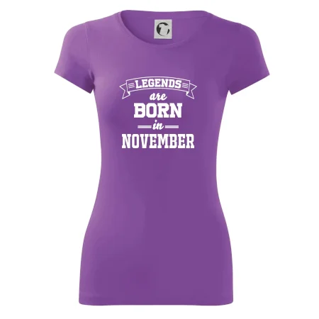 Legends are born in November