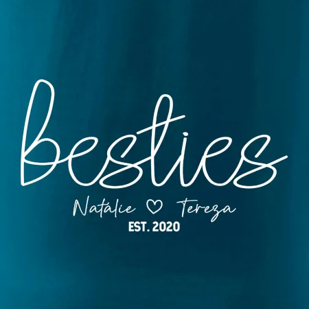 Párové mikiny - Besties Jména a rok