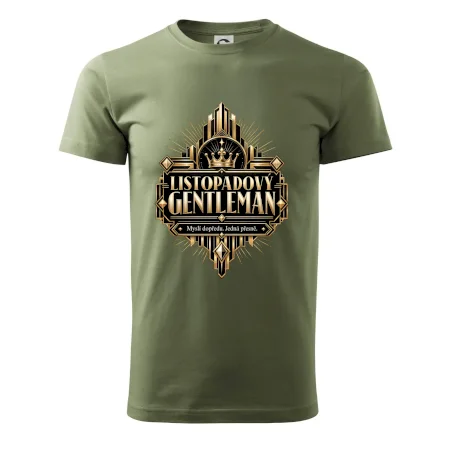 Listopadový gentleman zlatý art deco motiv
