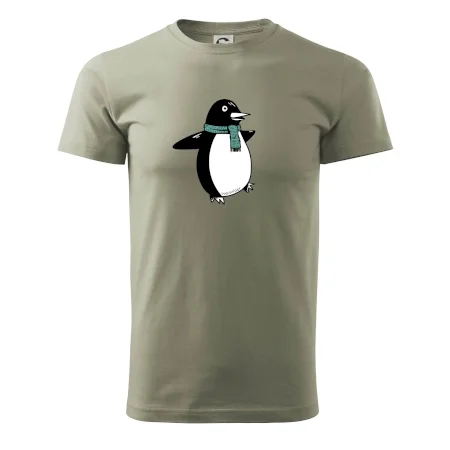 Tučňák se zelenou šálou