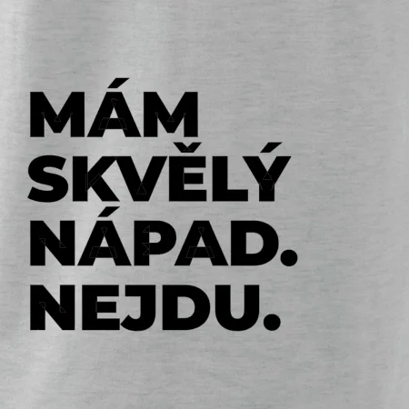 MÁM SKVĚLÝ NÁPAD. NEJDU.