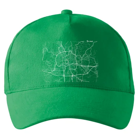 Černobílá mapa Brno