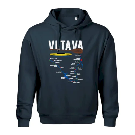 Mapa řeky Vltavy