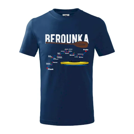 Mapa řeky Berounky