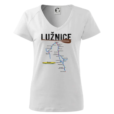 Mapa řeky Lužnice