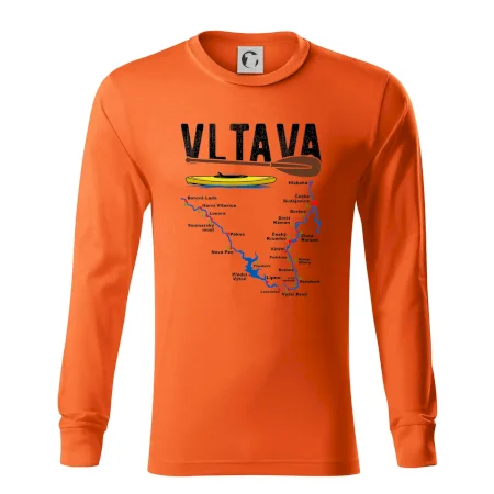 Mapa řeky Vltavy