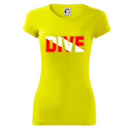 Dive nápis vlajka