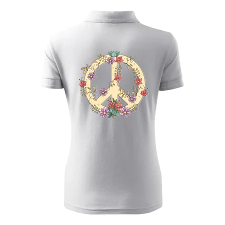 Peace symbol pískový