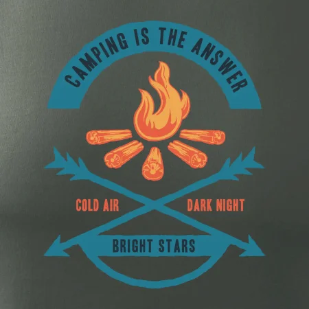 Camping oheň