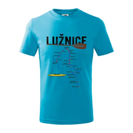Mapa řeky Lužnice