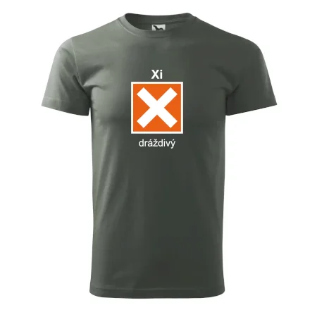 Xi Dráždivý - Výstražná tabulka na tričku
