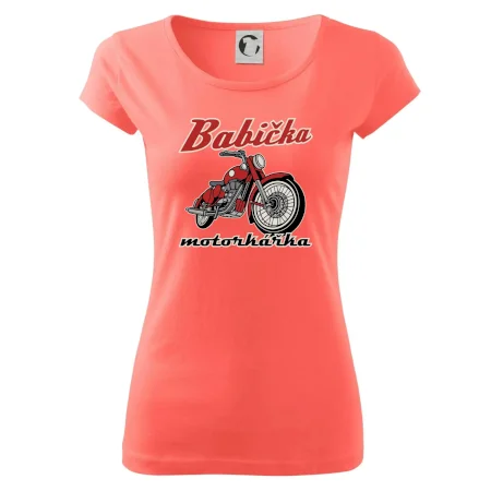 Babička motorkářka