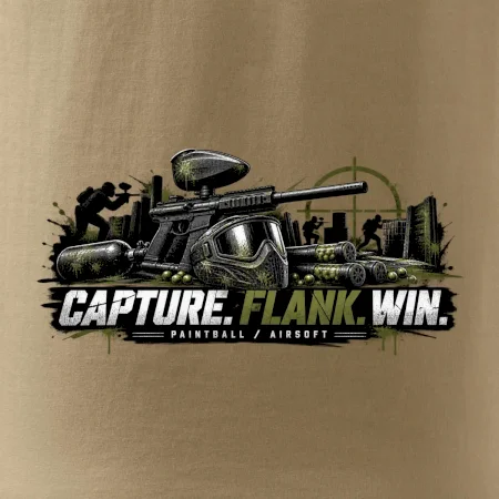 Taktika capture flank win paintball