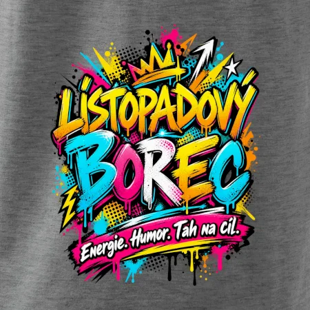 Listopadový borec barevné graffiti a energie