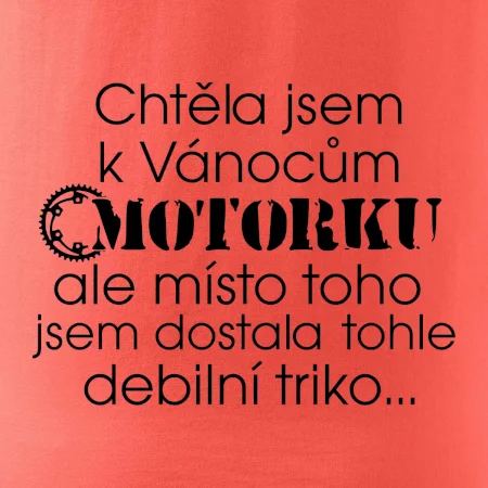 Chtěla jsem dostat motorku - Vánoce