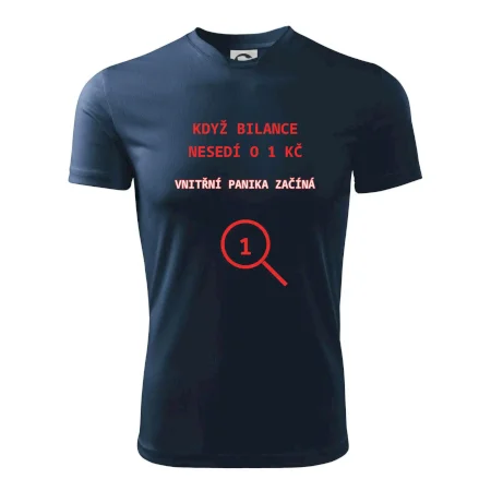 Bilance nesedí o 1 Kč
