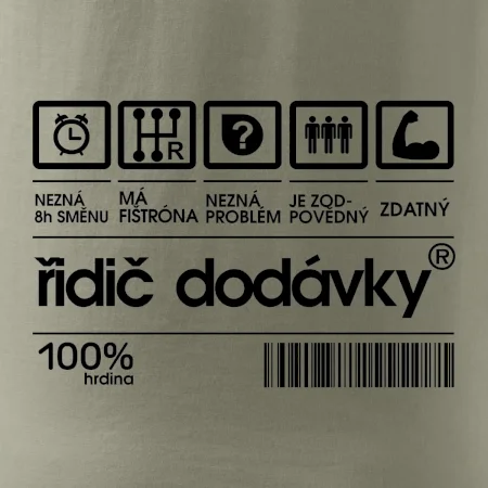 Čárový kód - řidič dodávky