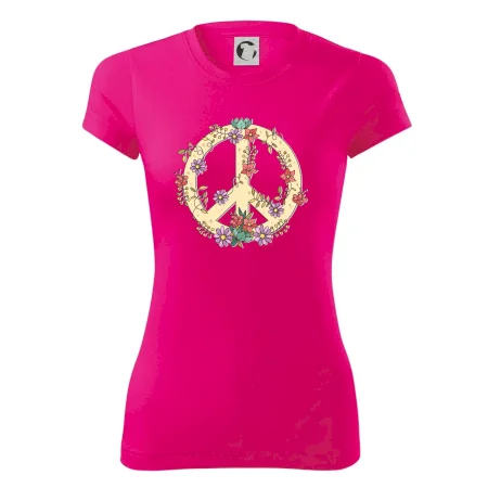 Peace symbol pískový