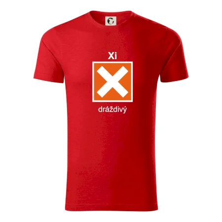Xi Dráždivý - Výstražná tabulka na tričku