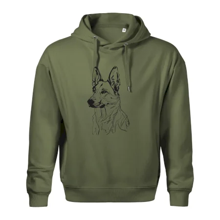 Německý ovčák černá kresba