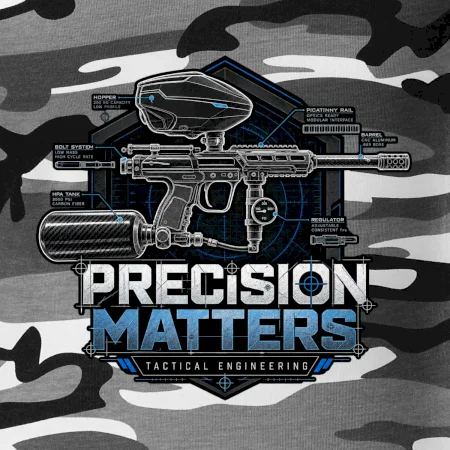 Technický nákres precision matters paintball