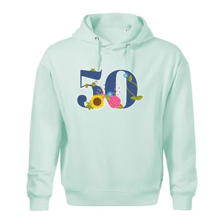 Květinové číslo kreslené - 50