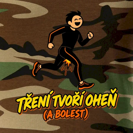 Běžecké tření tvoří oheň