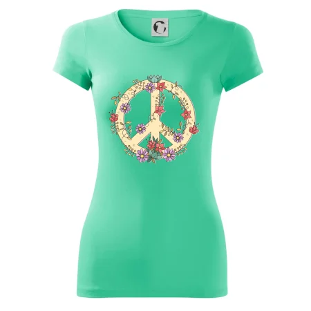 Peace symbol pískový