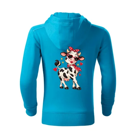 Retro kráva se srdíčky