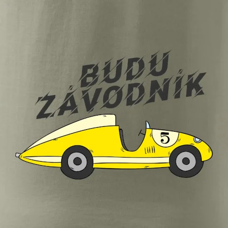 Budu závodník žluté  auto